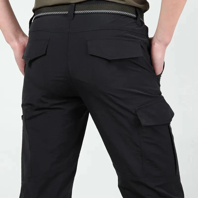 Men's Summer Tactical Cargo Pants Lightweight Casual Waterproof Trousers Casual Pants Wear-resisting Multi-pocket Outdoor Hiking.