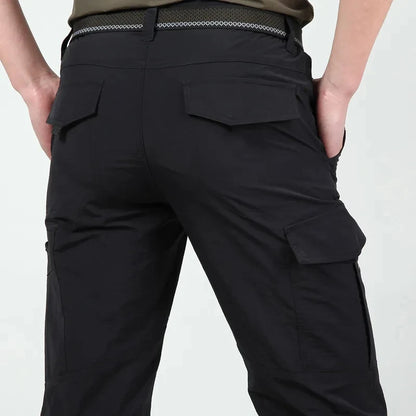 Men's Summer Tactical Cargo Pants Lightweight Casual Waterproof Trousers Casual Pants Wear-resisting Multi-pocket Outdoor Hiking.