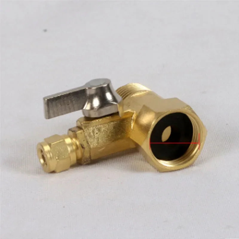 1/2'' To 1/4'' Brass Ball Valve RO Water Purifier Adapter Garden Water Ball Valve Tap Connector Hardware Accessories