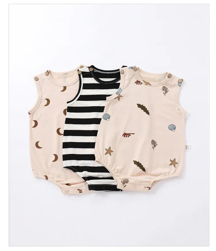 0-24M Neugeborenen Kind Baby Jungen Mädchen Kleidung Drucken Baumwolle Strampler Nette Süße Einteilige Overall Sommer Neue geboren Outfit.
