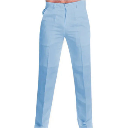 Neue Vintage männer Baumwolle Leinen Hosen Atmungsaktive Komfort Weiche Hosen Mode Lose Gerade Hosen Männer Solide Einfache Casual Hosen.