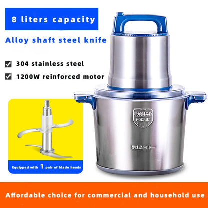 DIVEDEER Meat grinder household electric stainless steel cooking stirring garlic mince mince machine small garlic puree