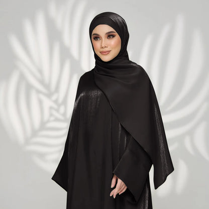 Two Piece Muslim Sets for Women Luxuru Dubai Hijab Abaya Dress Ramadan Saudi Arabia Modest Clothing Islamic Solid Church Outfits.
