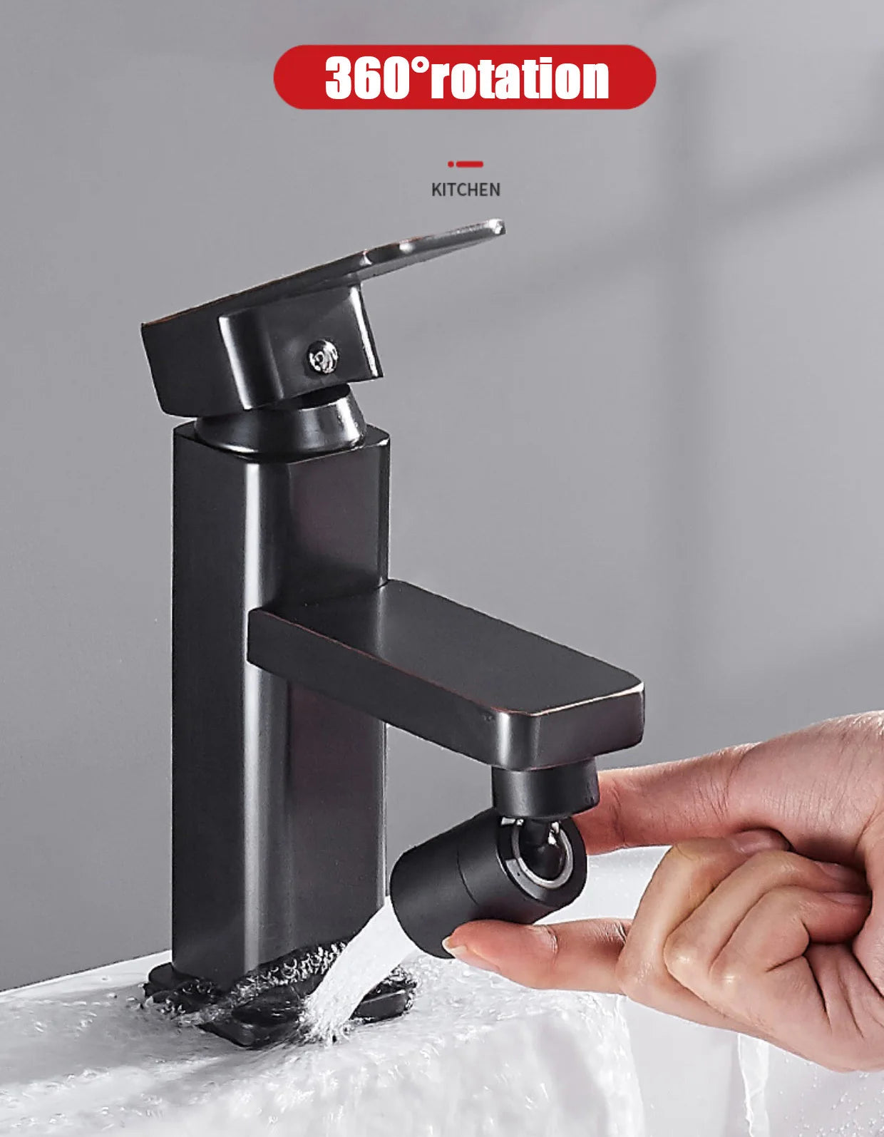 360°Universal Kitchen Faucet Anti-splash Aerator Bathroom Tap Rotatable Faucet 2 Mode Tap Nozzle Bubbler Kitchen Sink Faucet.