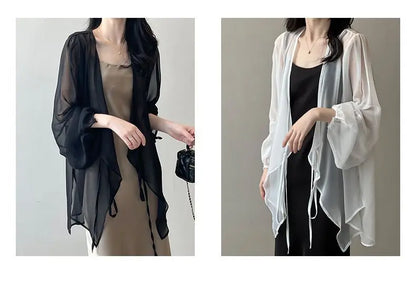 Jacken Frauen Elegante Sommer Sun-proof Zarte Mode Täglichen Lose Einfache Feste Alle-spiel Grundlegende Stilvolle Koreanische stil Puff Hülse.