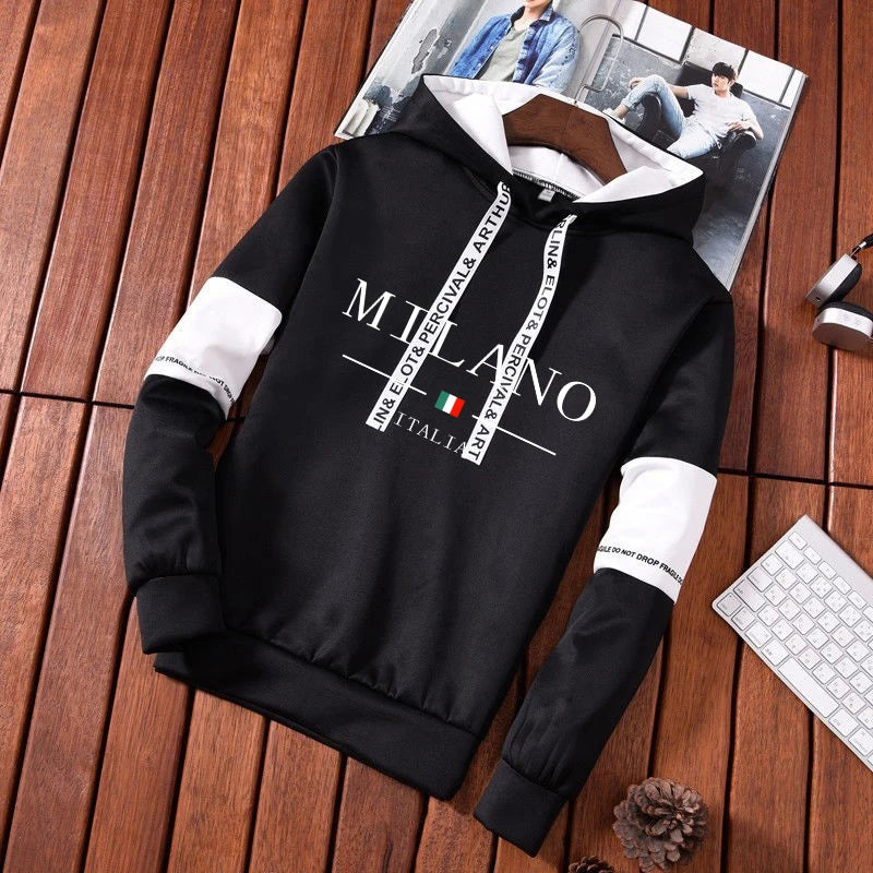 Daily Hot Sale Casual Men's Tracksuit Hooded Long Sleeves Single Piece Sports Sweatshirts And Sweatpants Comfort Outdoor Jogging.