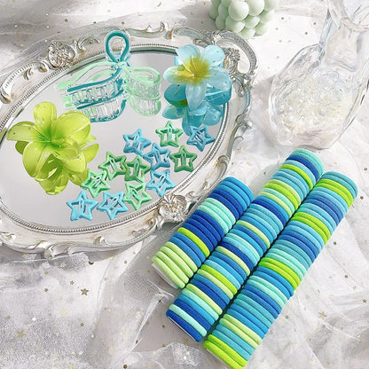 High Elasticity Hair Clip Set Butterfly Knot Egg Flower Combination Hair Grips Volumizing Sweet Fresh Looking Hair Clips.