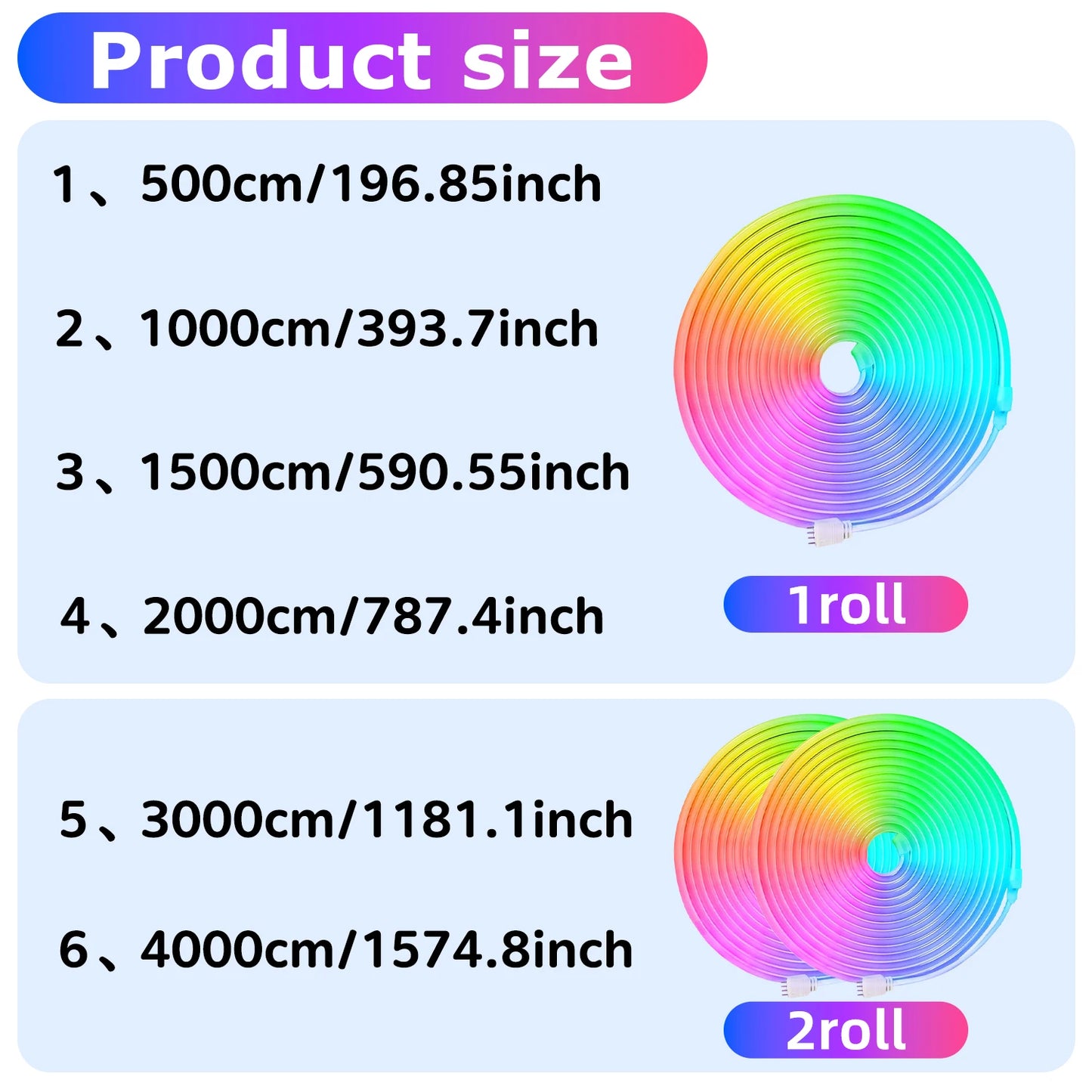 Neon Rope Lights,Flexible Led Rope Lights Control with App/Remote,Multiple Modes Rope Lights,IP65 Outdoor RGB Led Neon Lights Wa.