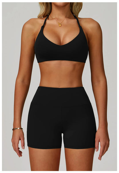 Cross Shoulder Straps Sports Bra Anti-Sweat Fitness Top Women Yoga Bra Shockproof Crop Top Push Up Sport Bra Gym Bra Workout Top.