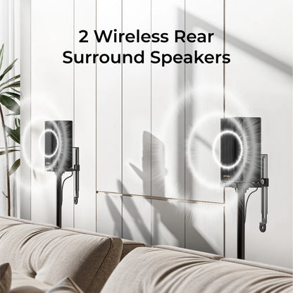 ULTIMEA Skywave X40 5.1.2ch Wireless Surround Sound System for TV with Dolby Atmos, Home Cinema Soundbar with Wireless Subwoofer.