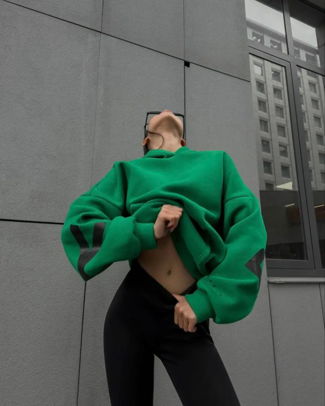 2025 New Women's Hoodie Autumn Winter Fashion Printed Thickened Versatile Long Sleeve Loose Women's Top