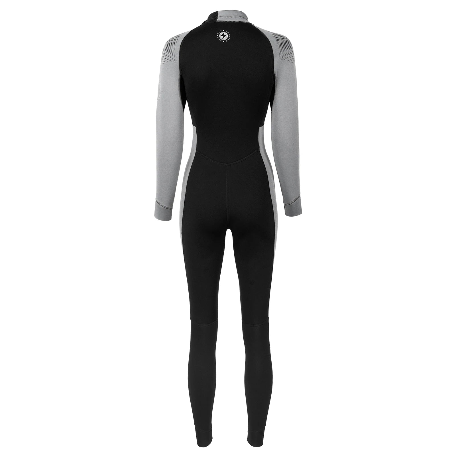 Women 3mm Neoprene One-Piece Thermal Wetsuit Mock Neck Long Sleeve Front Zipper Jumpsuit for Swimming Surfing Snorkeling Diving.