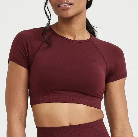 Seamless High-Quality Yoga Suit Effortless Oneractive Tight Scrunch Peachy Butt Gymwear Fitness Clothing For Women.