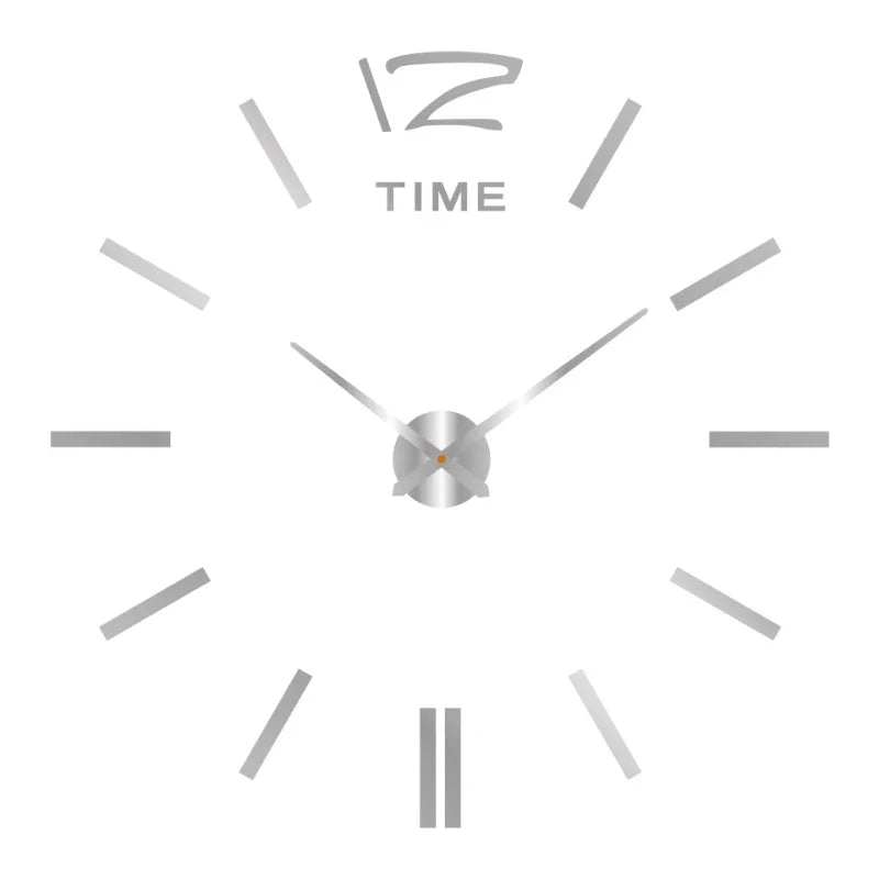 2023 Modernes Design, große Wanduhr, 3D-DIY-Quarzuhren, modische Uhren, Acryl-Spiegelaufkleber, Wohnzimmer, Heimdekoration, Horloge
