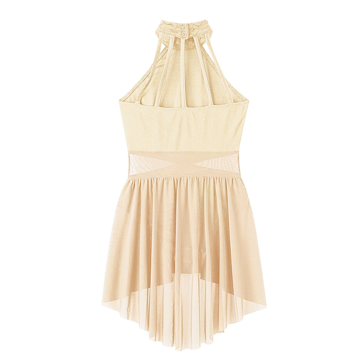 Mädchen Ballett Gymnastik Trikot lyrischen Tanz kleid ärmellose florale Spitze Tutu Tanz kleidung für Eiskunstlauf Bühnen performance