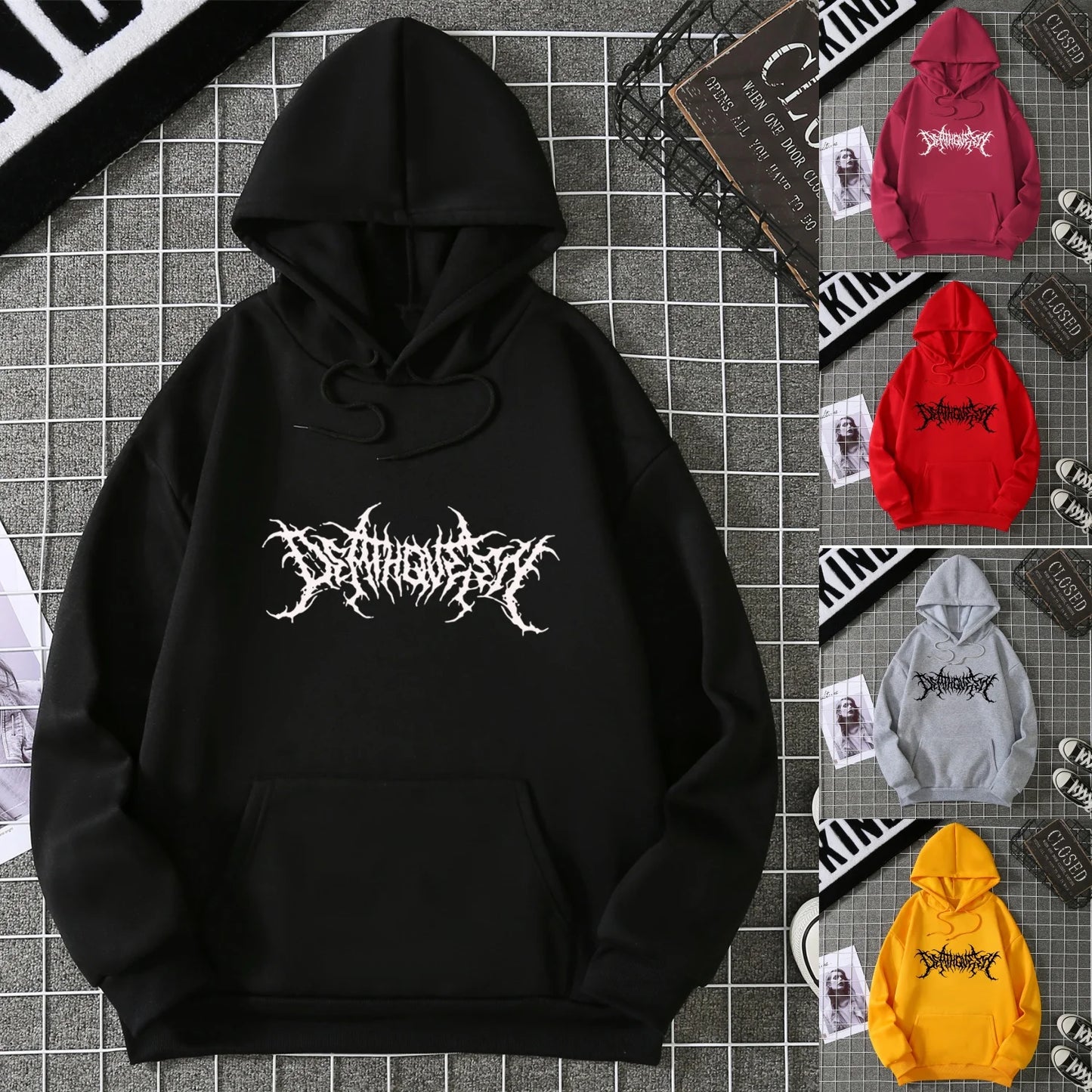 2025, Winter, neuer Damen-Kapuzenpullover, High Street, Unisex-Stil, Doppeltaschen, Sweatshirts, Oberbekleidung, Übergröße, Damenbekleidung CYXX242.