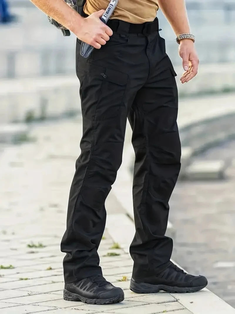 Men's Outdoor Multi Functional Tactical Pants, Multi Pocket Outdoor Hiking Sweatpants, Water-repellent, wear-resistant.