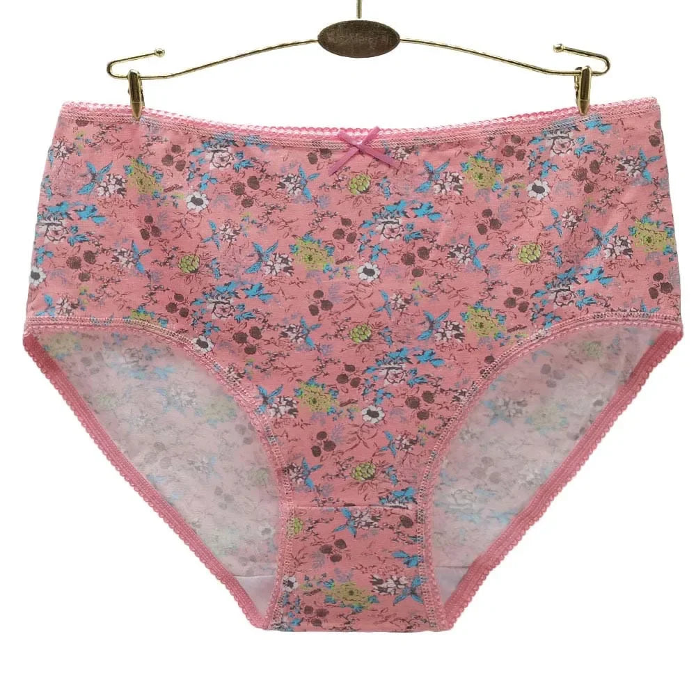 Women Panties Cotton Underwear Plus Size Briefs Female Knickers Lady Lingerie Girl intimate Underpants 3 Pieces/lot.
