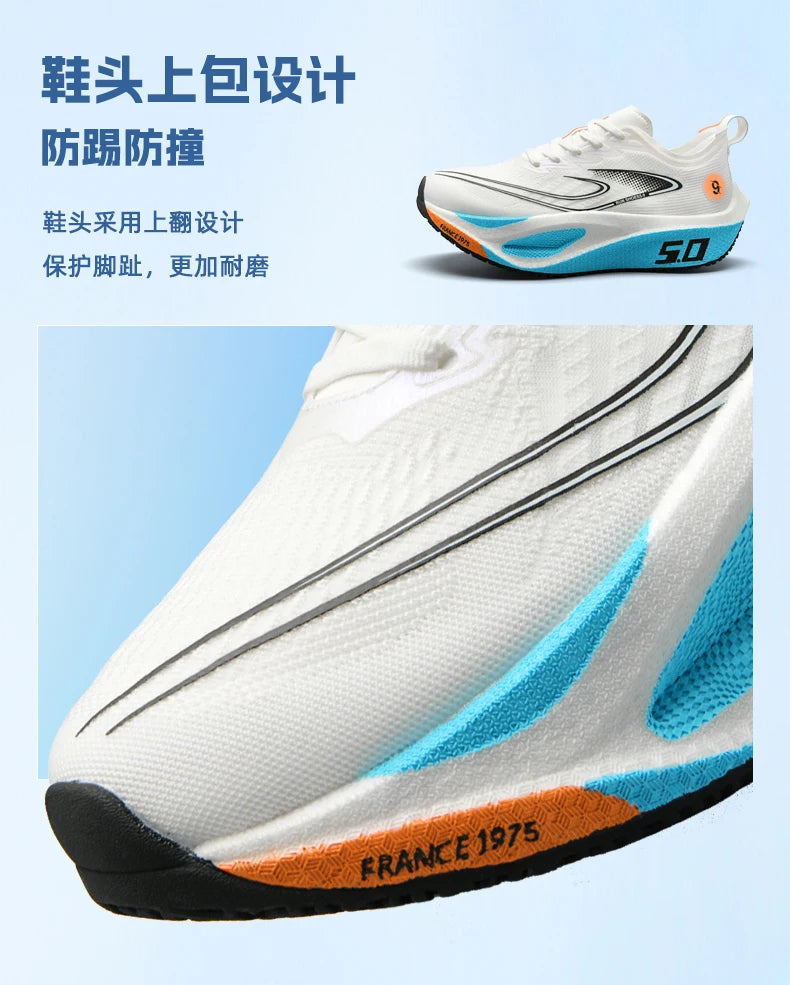 Men's Sports Shoes Cushioning Non-Slip Flat Wear Resistant Sneakers Mesh Breathable Platform Soft Running Shoes for Man.