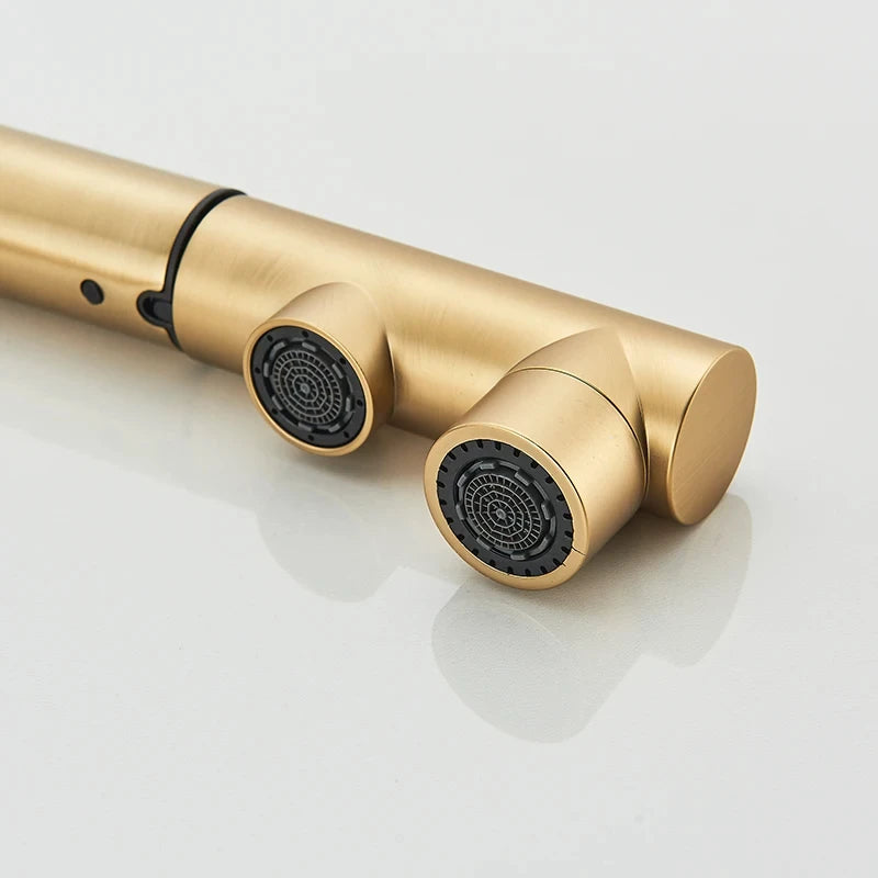 Pulling Filter Kitchen Faucet Hot & Cold Water Mixer Dual Mode Filtration Purification Kitchen Sinks 360 Rotation