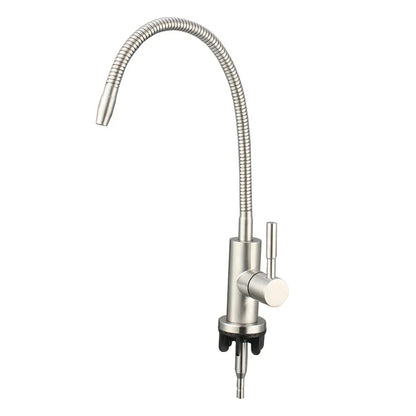 1/4" Kitchen Water Filter Tap Flexible Drinking Tap Water Purifier Faucet  304 Stainless Steel Kitchen Faucet