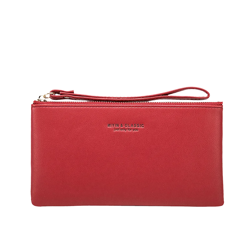 MIYIN Women's Purse long ultra-thin credit card bag minimalist zero purse thin large capacity zipper hold bag handbag purse girl