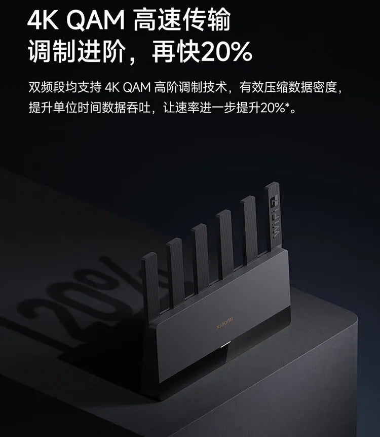 Xiaomi Router BE6500 Wi-Fi 7 4-Core 2.5G Ethernet Port lOT Intelligent Linkage Mesh Networking MLO Dual Bands Mijia APP Control