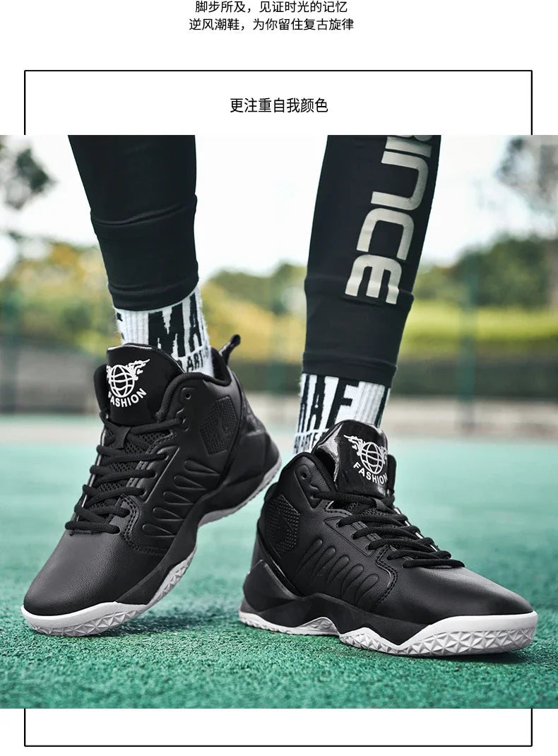 2024 Men Basketball Shoes Outdoor Sports Shoes Male Trendy Sneakers Wear Resistant Rubber Sole Basketball Shoes unisex 36-45
