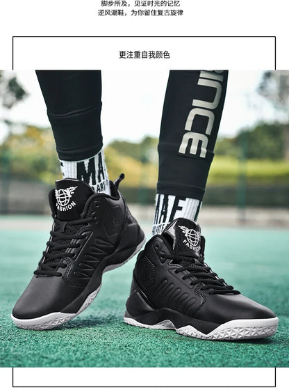 2024 Men Basketball Shoes Outdoor Sports Shoes Male Trendy Sneakers Wear Resistant Rubber Sole Basketball Shoes unisex 36-45