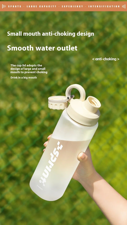 2025 New Sport Plastic Water Cup Large Capacity Portable Summer Anti-Fall High-Temperature Resistant With Tea Separator.