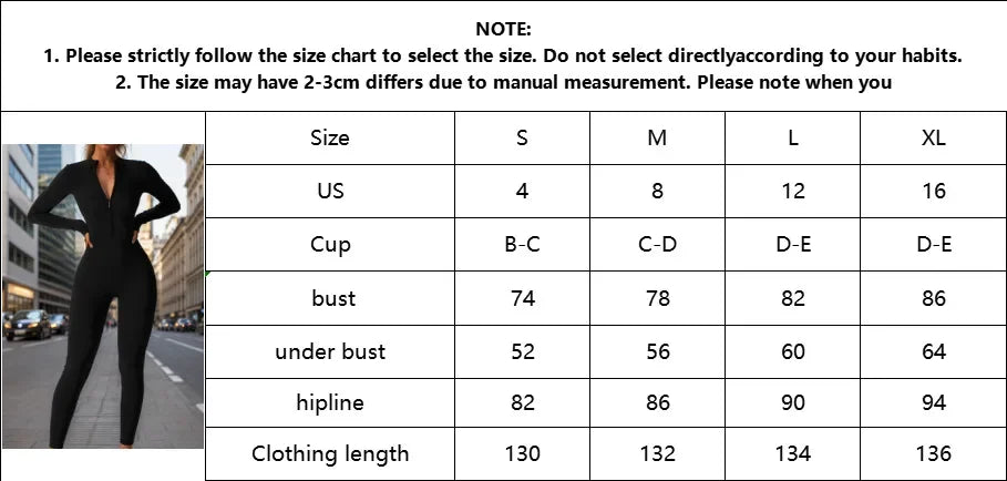 European And American Cross-Border Autumn Winter Zipper-Up Long Sleeve Yoga Onesie Women's Sports Fitness Seamless Bodysuit.