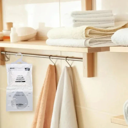 5/10Pcs Moisture Absorber Hanging Drying Clothes Dehumidifier Wardrobe Dehumidifier Dry Bag Desiccant Moisture Absorption Bag.