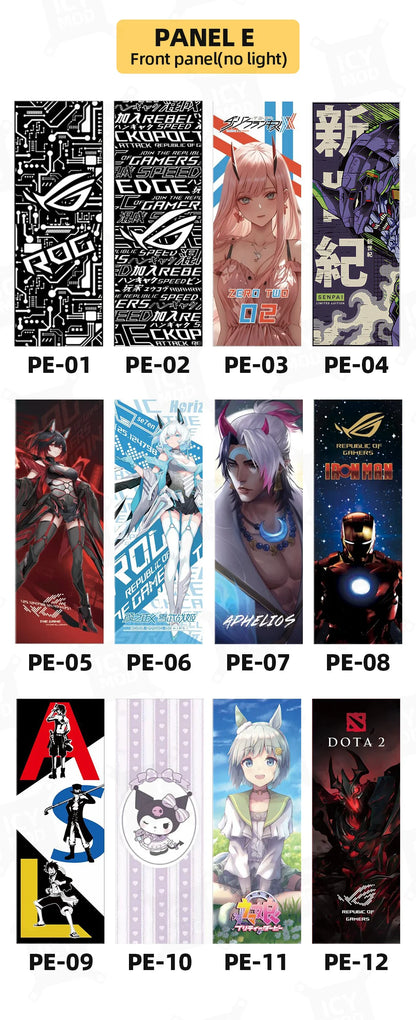 ASUS GX601 Case Lighting panel kit ARGB Laser Engraved Lighting Plate ROG Strix Helios Refit Custom PC MOD Gabinete Shroud