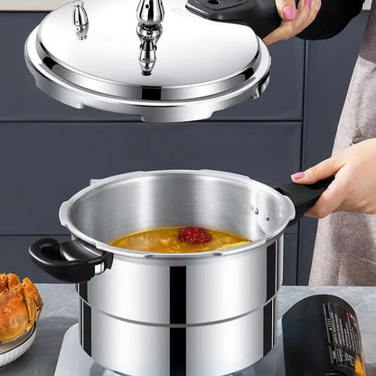 Portable Pressure Cooker 4.3L Induction Stoves Home Cooker Aluminum Alloy Pressure Canner Cooker Induction Compatible Cookware.