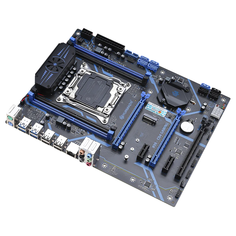HUANANZHI X99 CD4 Motherboard Support LGA 2011-3 Intel Xeon E5 V3 V4 DDR4 RECC NON-ECC Memory with TPM 2.0 for Desktop Computer.