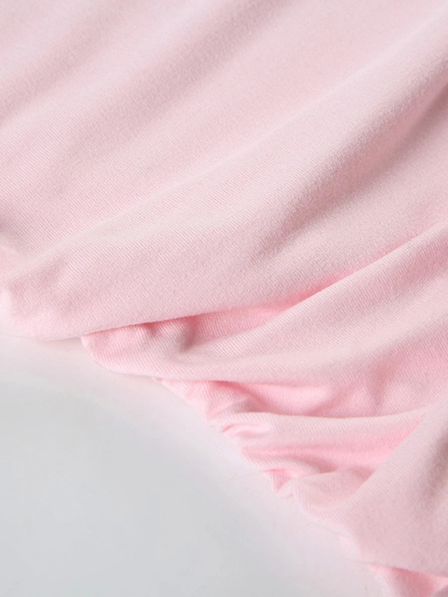 Casual Women's Fashion One-shoulder Strap Basic T-shirt Oblique Shoulder Personality Slim Hot Girl Long Sleeve.