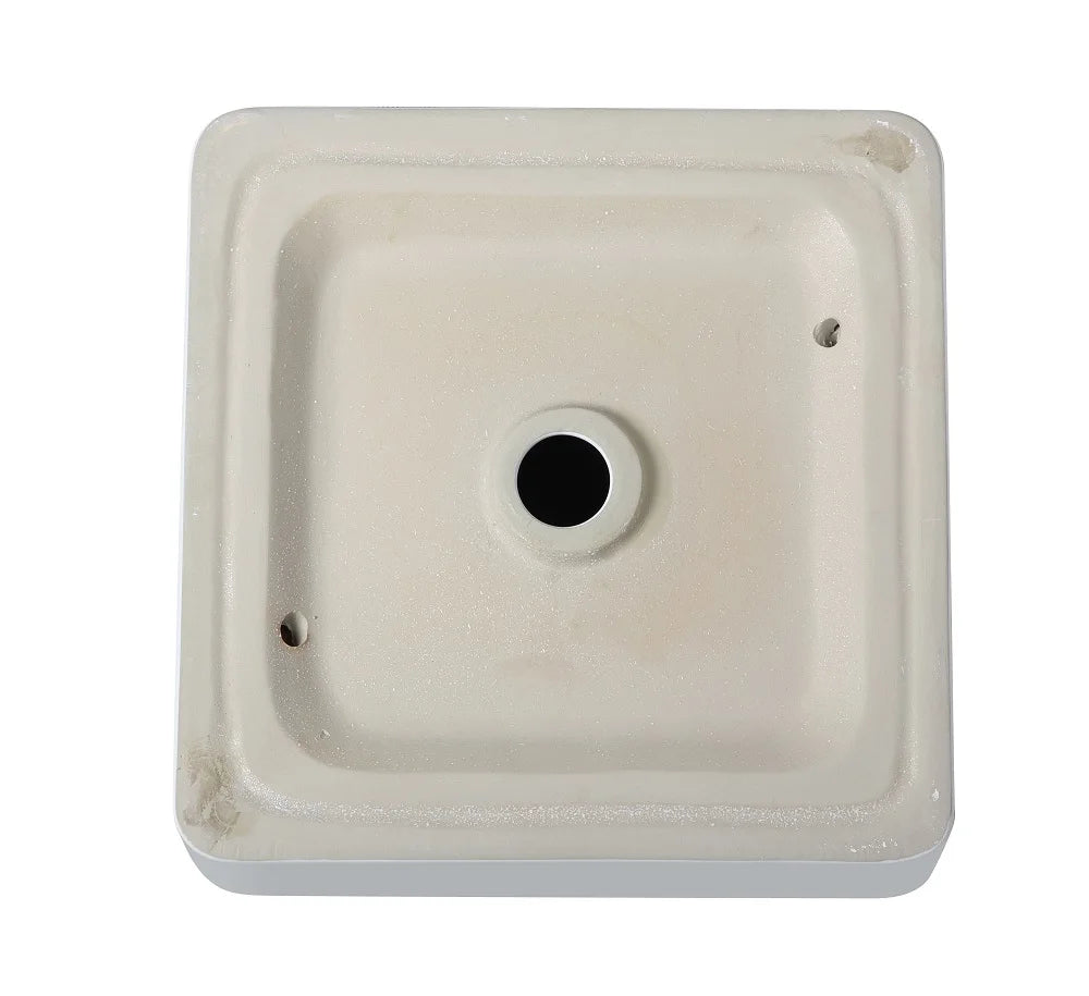 Weiße Waschbecken Licht Luxus Bad Armaturen quadratisches Waschbecken nach Hause runde Küchen spüle Toilette Waschbecken