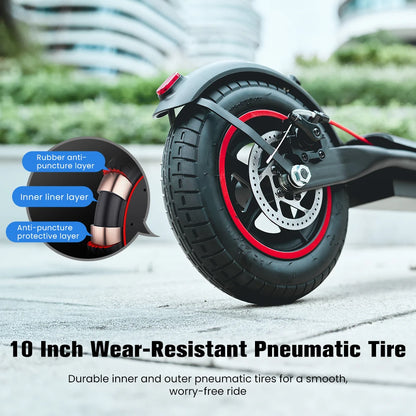 IScooter W6 Adult E-scooter 500W Motor 36V 7.8Ah Battery 35km/h Max Speed Support APP 30km Long Range City Electric Scooters.