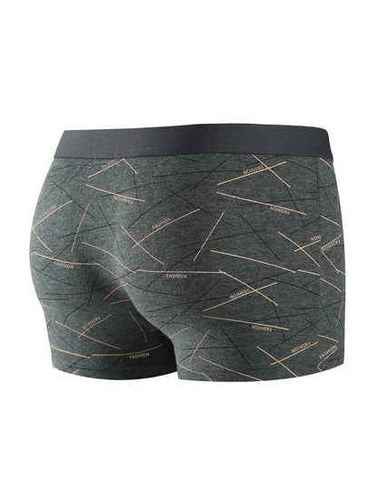 8PCS Herrenunterwäsche, weich, gesund, atmungsaktiv, Herren-Boxershorts, modisch, trendige Linien, hochwertige, lässige Sport-Herrenhosen
