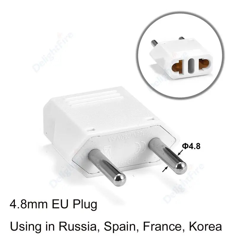 US-Elektrostecker-Adapter, europäisch, EU auf US, Amerika, China, CN, Kanada, CA, Reiseadapter, 2-poliger Stecker, Typ A, Konverter, Netzteil