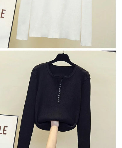 2026 gestrickte Frauen Pullover Taste V-ausschnitt Pullover Herbst Grundlegende Pullover für Weibliche Pullover Schlank Solide Bold Streifen Tops.