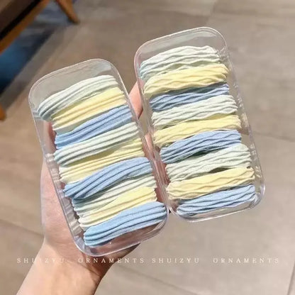 20Pcs High-Elasticity Hair Ties for Women Minimalist Hair Bands Soft Stretchy Ponytail Holders Everyday Elastic Hair Accessories.