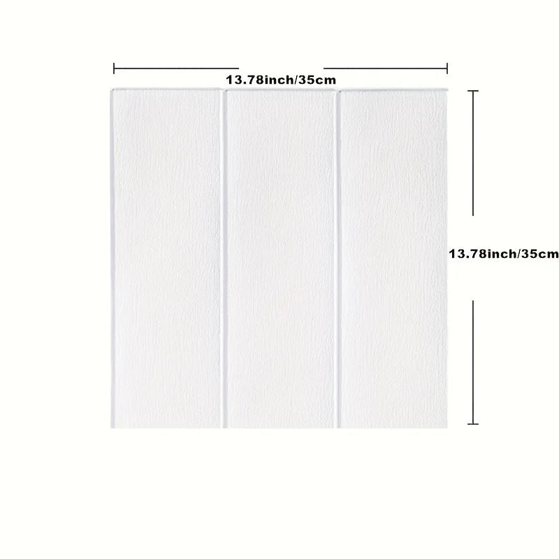 3D wall sticker wood grain foam self-adhesive DIY 35X35cm waterproof and moisture-proof ceiling bedroom kitchen wallpaper