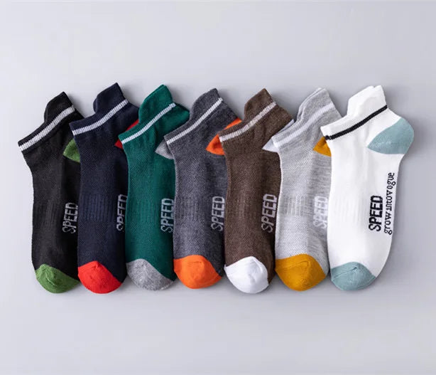 5Pairs Breathable Cotton Sports Stockings Men Bamboo Fiber Autumn and Winter Men Socks Sweat Absorption Deodorant Business Sox.