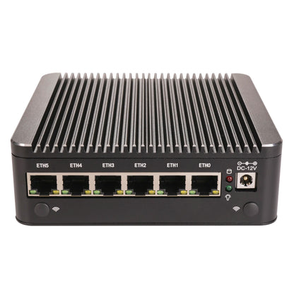Intel N150 7505 6305 6 Lans i226-V 2.5G Firewall Soft Router DDR4 NVMe 1*COM Type-C pfSense OPNsense Fanless Mini PC Computer.