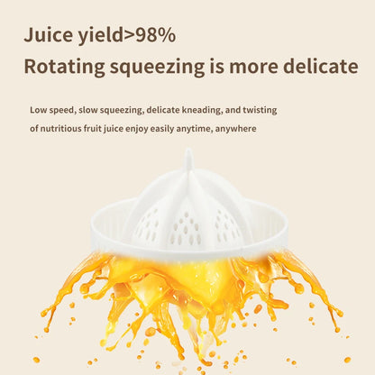 USB Charging Portable Electric Juicer 7.4V Orange Lemon Fruit Blender Household Juice Squeezer Mixer Citrus Juicer for Travel.