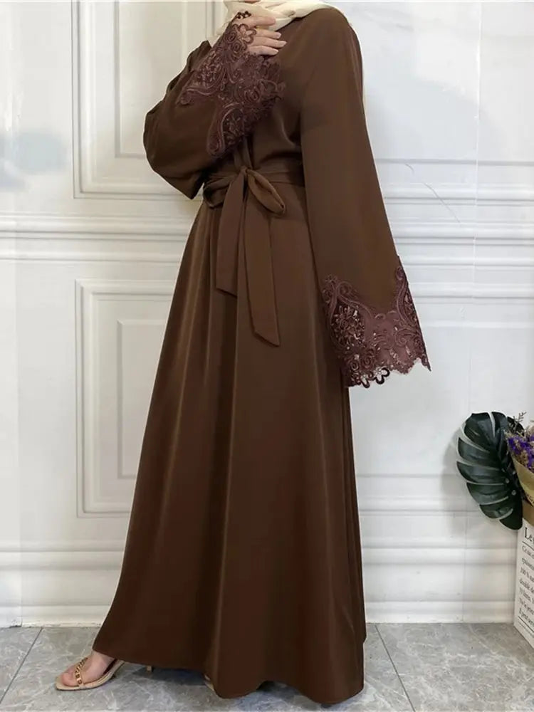 Ramadan Coffee Abaya Damen Dubai Islam Prayer Clothes Women Muslim Modest Dresses Kebaya Kaftan Robe Vestidos Musulmanes Femme.