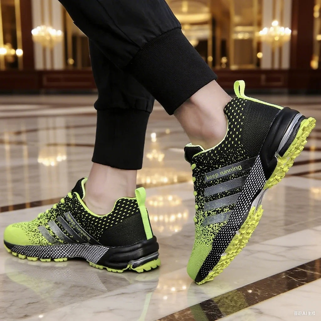 Men Running Shoes Mesh Fashion Sneakers Breathable Casual Sport Shoes Outdoor Walking Jogging Tennis Shoes Athletics Plus Size.