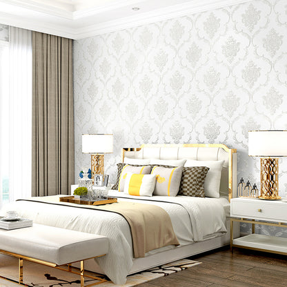 Tapete im europäischen Stil für Schlafzimmer wände 3d Damaskus Vlies Esszimmer Wohnzimmer Sofa TV Hintergrund Tapeten Wohnkultur