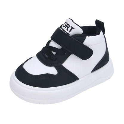 Fashion Kids Sneakers Spring Autumn High Top Breathable Casual Shoes Girls Non-slip Board Shoes Boys Outdoors Basketball Shoes.
